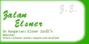 zalan elsner business card